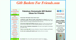 Desktop Screenshot of giftbasketsforfriends.com