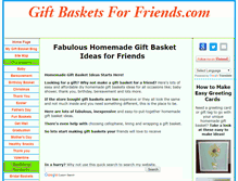 Tablet Screenshot of giftbasketsforfriends.com